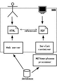 METAmorphoses in the context of the web